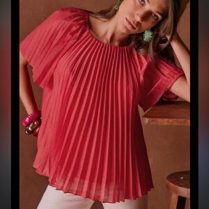 Sezane Romy Blouse Poppy   Size